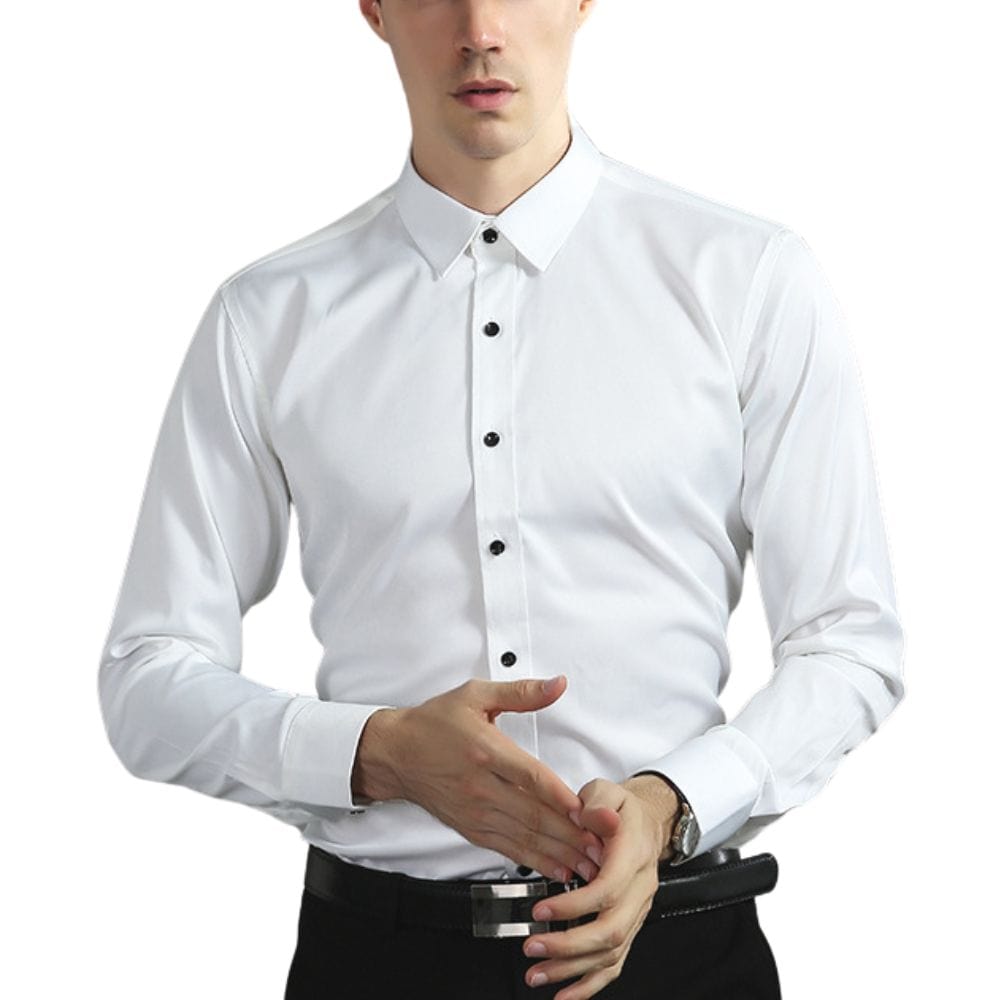 Chemise Stretch Anti-Froissement Pour Hommes | Élégante