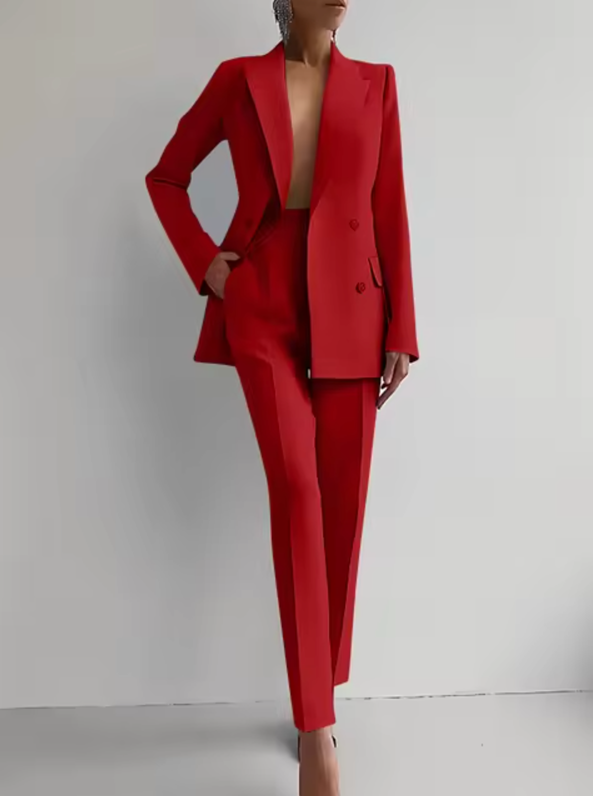 Elegant Blazer and Pants Set for Women | Tailored Fit