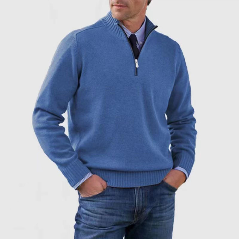 Men’s Casual Half-Zip Sweater| Stylish