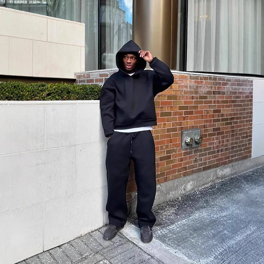Mens Hoodie Casual Oversized | Drawstring Hood
