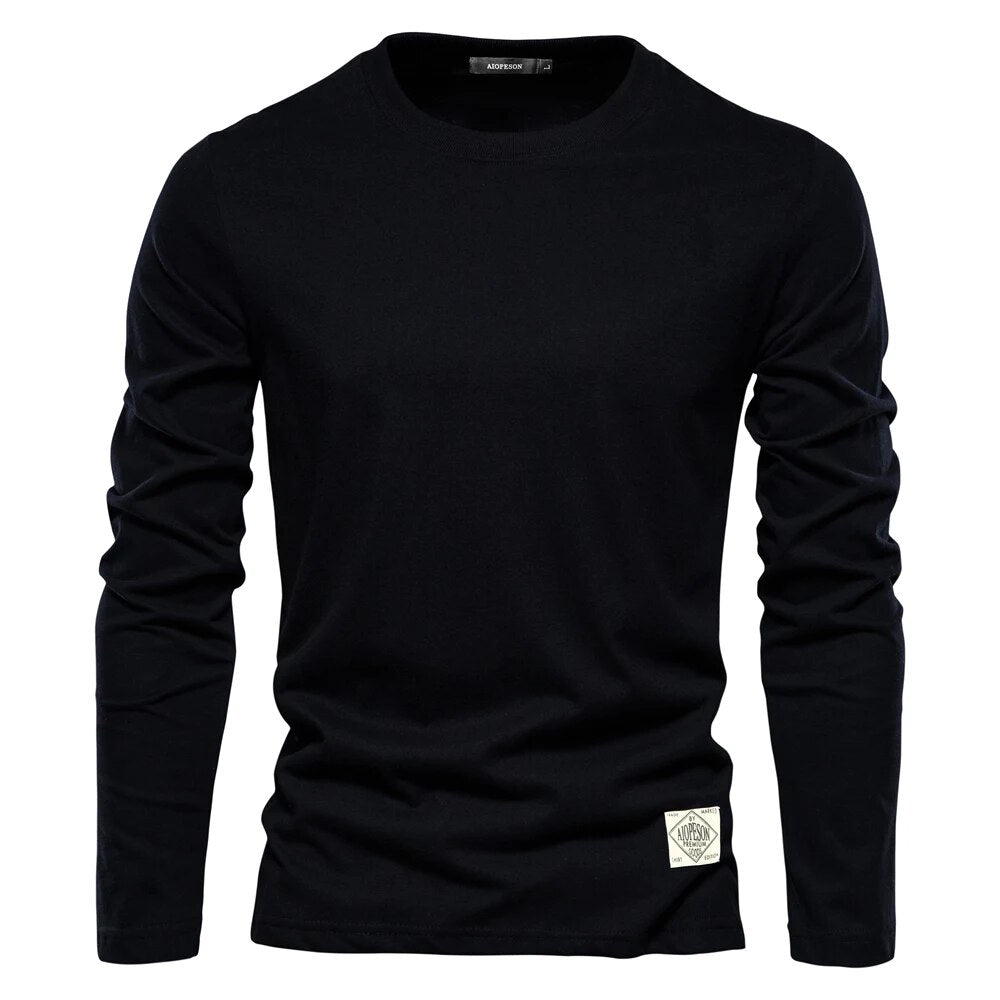 T-Shirt A Manches Longues Décontracté Pour Hommes | Classique