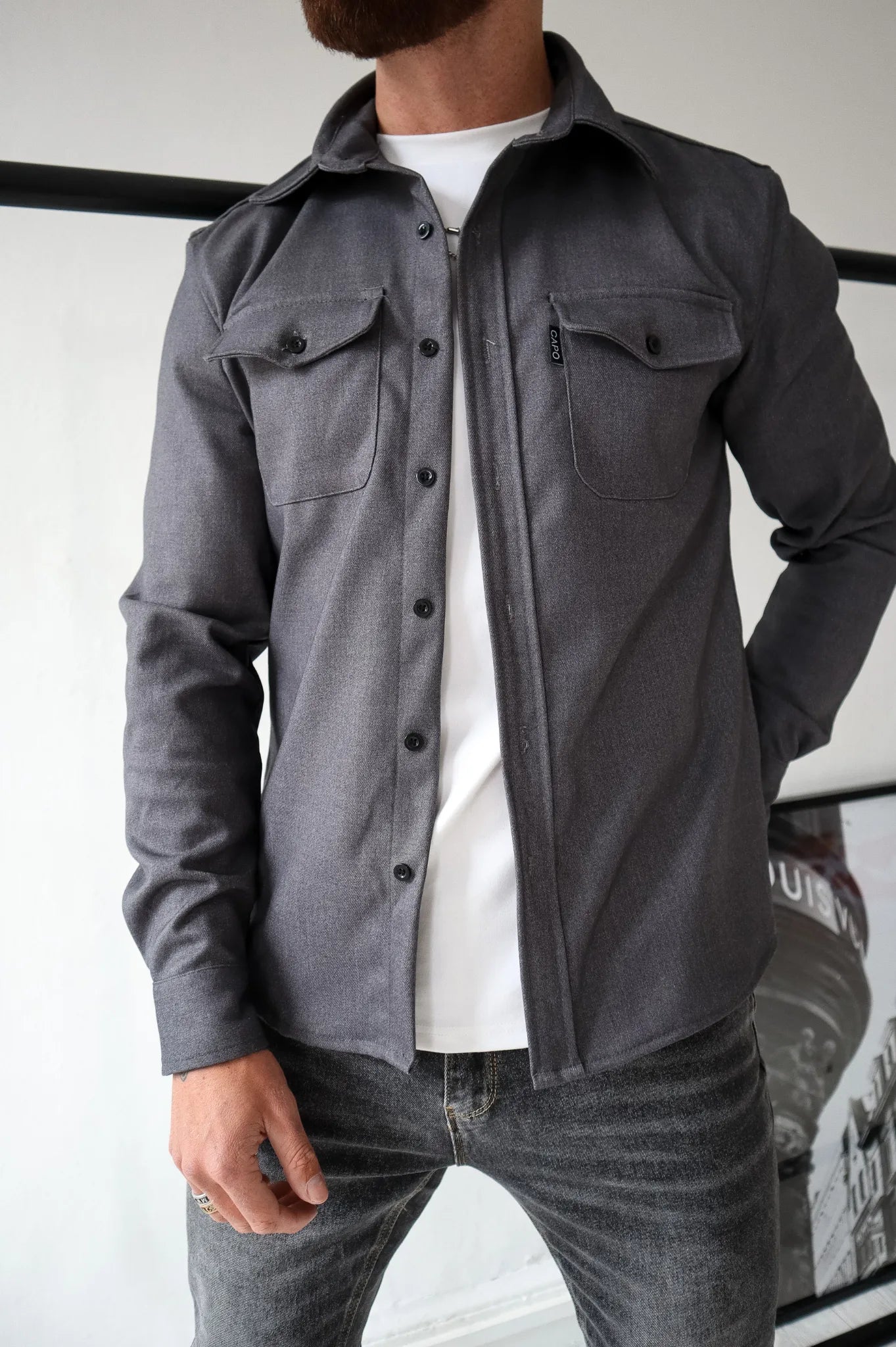 Veste Décontractée A Boutons Pour Hommes | Élégante