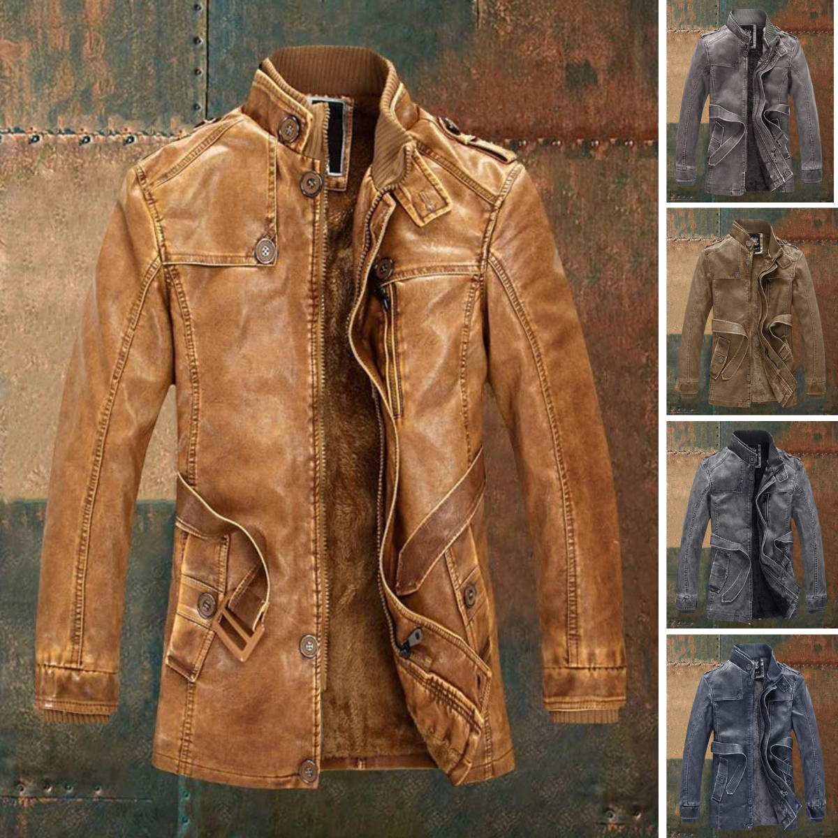 Veste en Cuir Vintage Pour Hommes | Classique