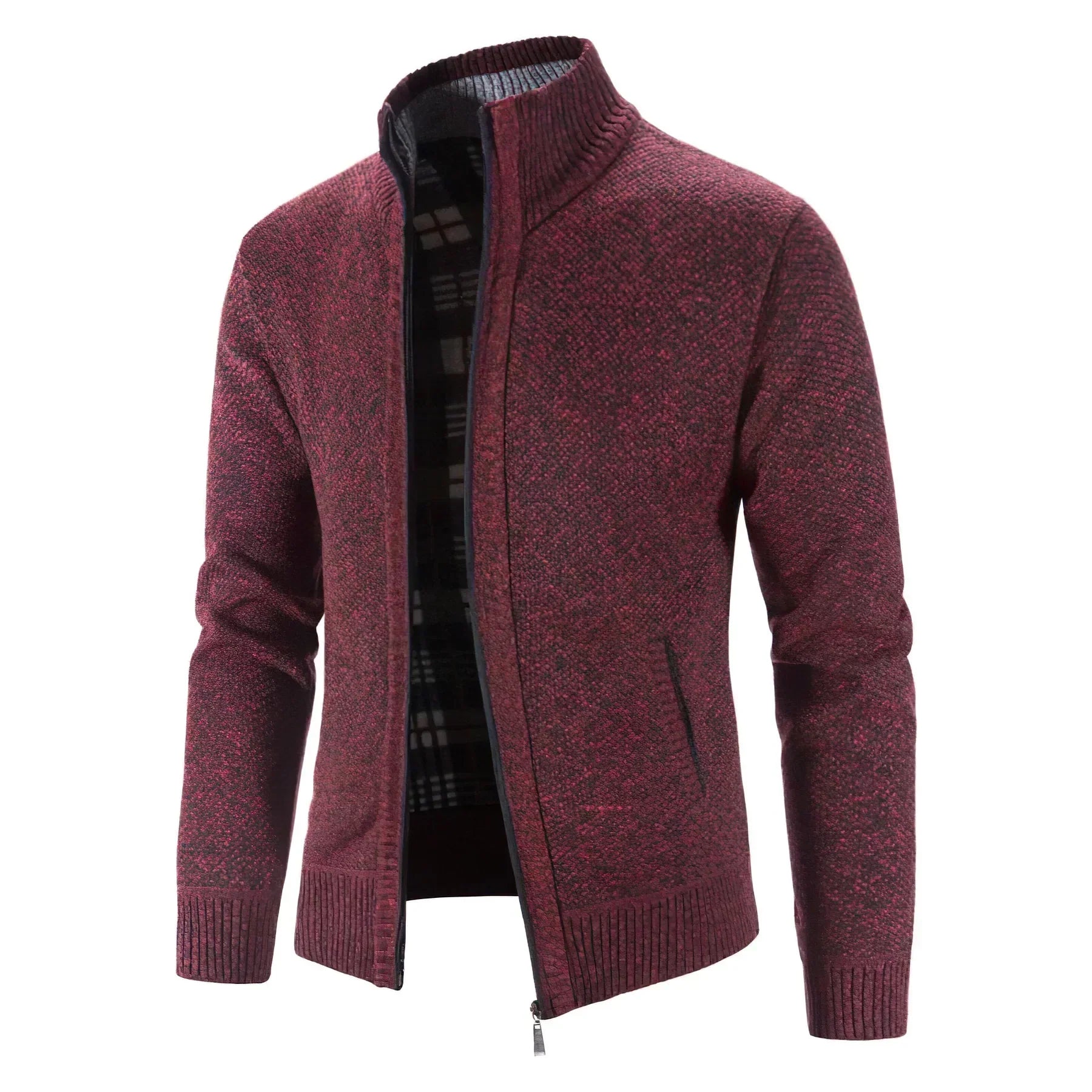 Mens Zip-Up Cardigan | Modern