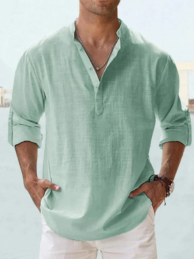 Chemise Décontractée Pour Hommes A Manches Courtes | Été