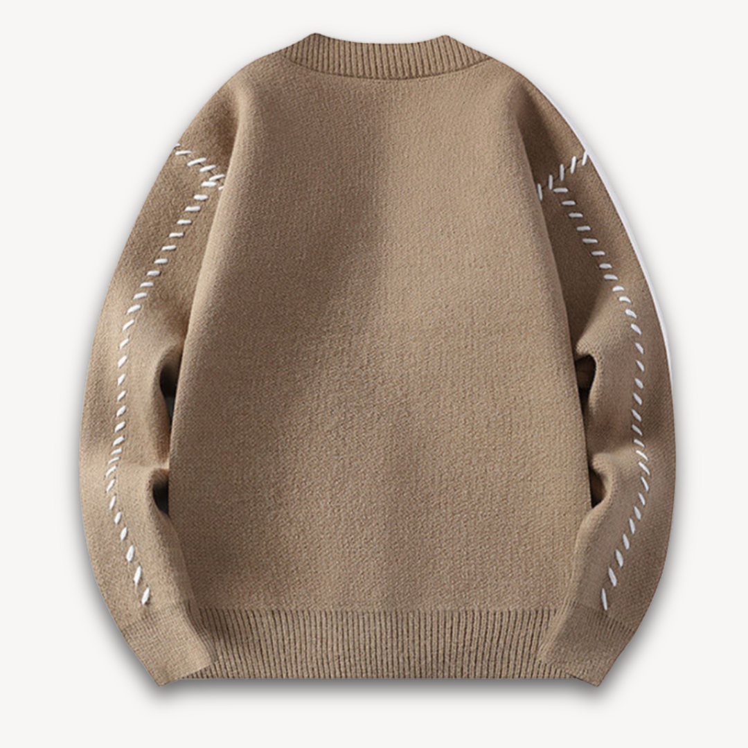Men’s Stylish Casual Sweater | Button-Up Design