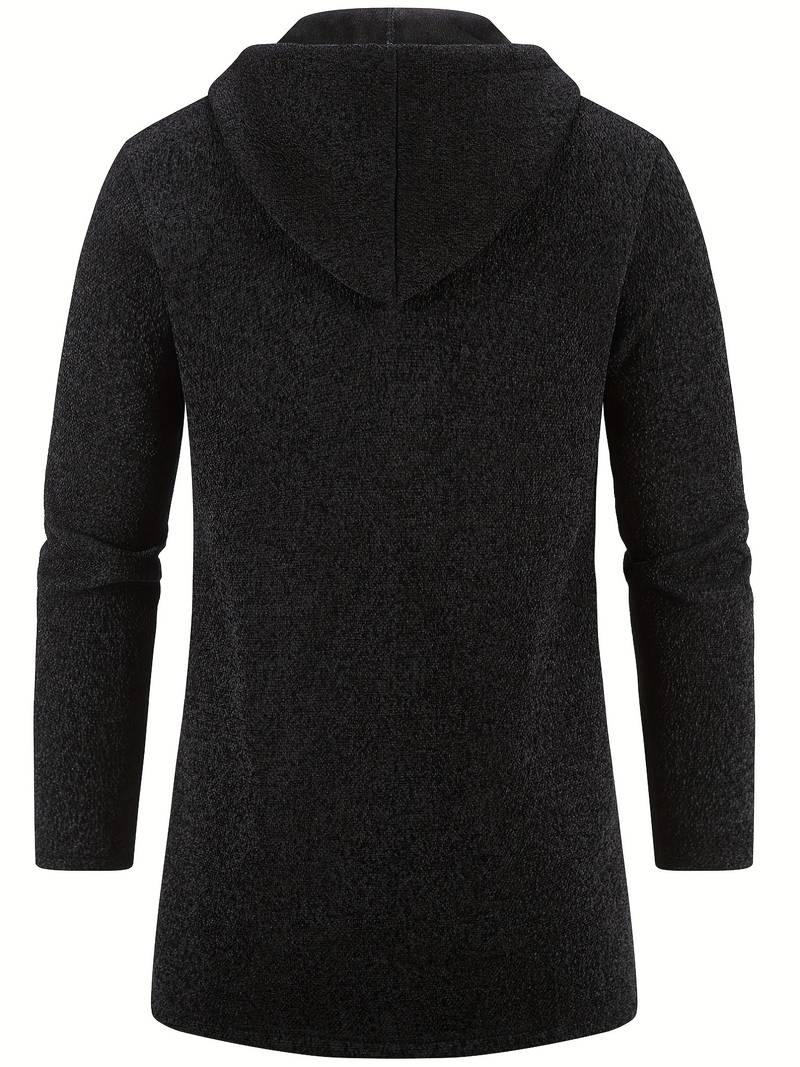Men’s Zip-Up Hooded Sweatshirt | Warm Style