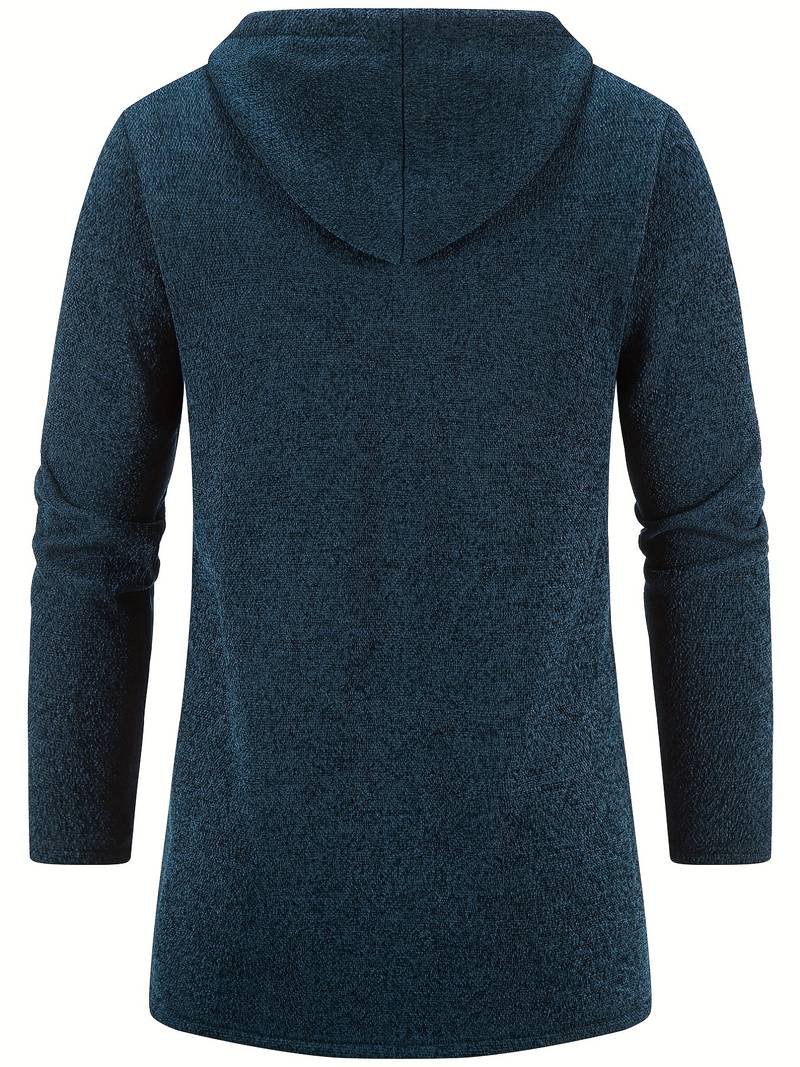 Men’s Zip-Up Hooded Sweatshirt | Warm Style