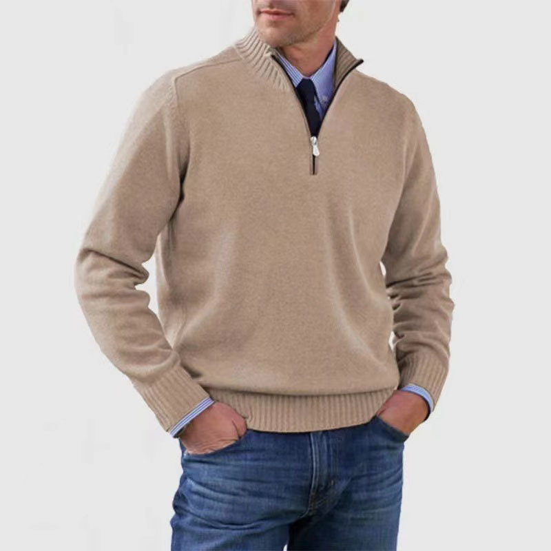 Men’s Casual Half-Zip Sweater| Stylish