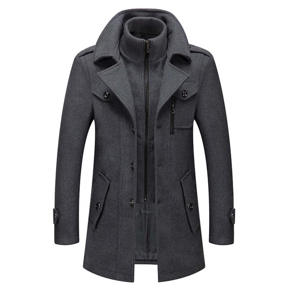 Manteau D'hiver Elégant Pour Homme En Deux Pièces | Chaud