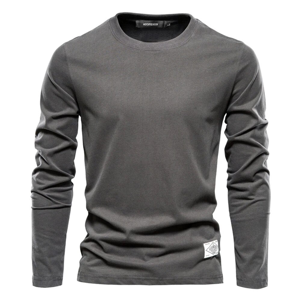 T-Shirt A Manches Longues Décontracté Pour Hommes | Classique