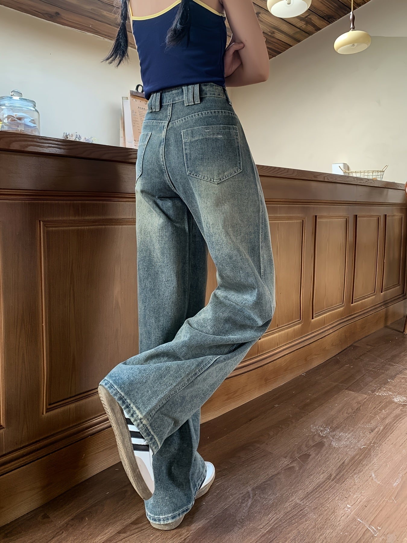 Womens Wide Leg Trouser | Vintage Jeans