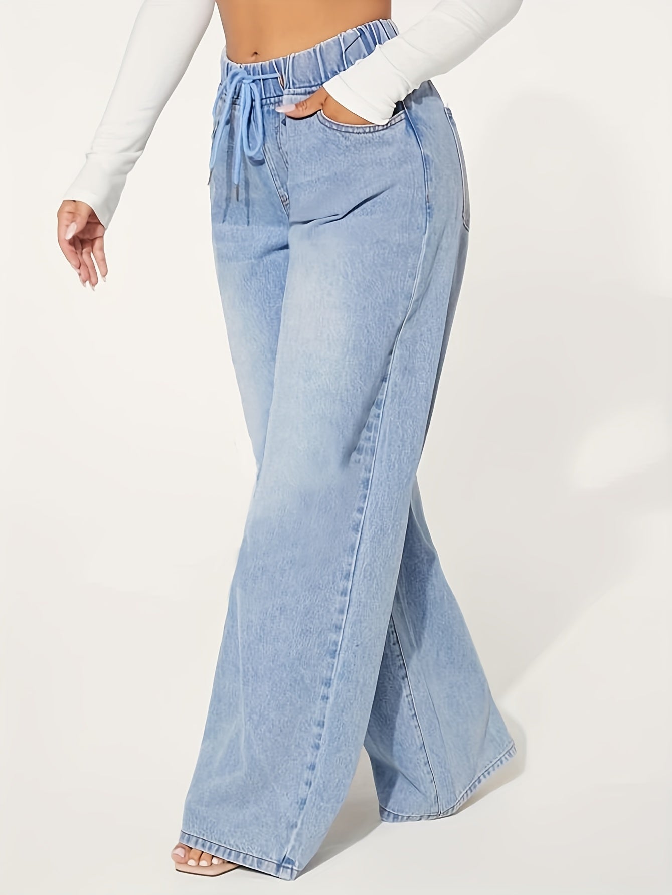 Womens Wide Leg Trousers | Loose Fit Jeans