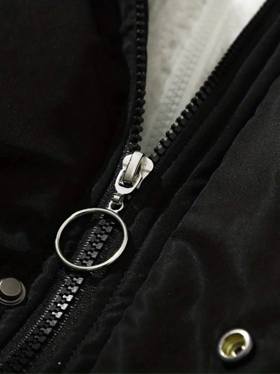 Hooded Winter Zip Jacket | Street Wear Design