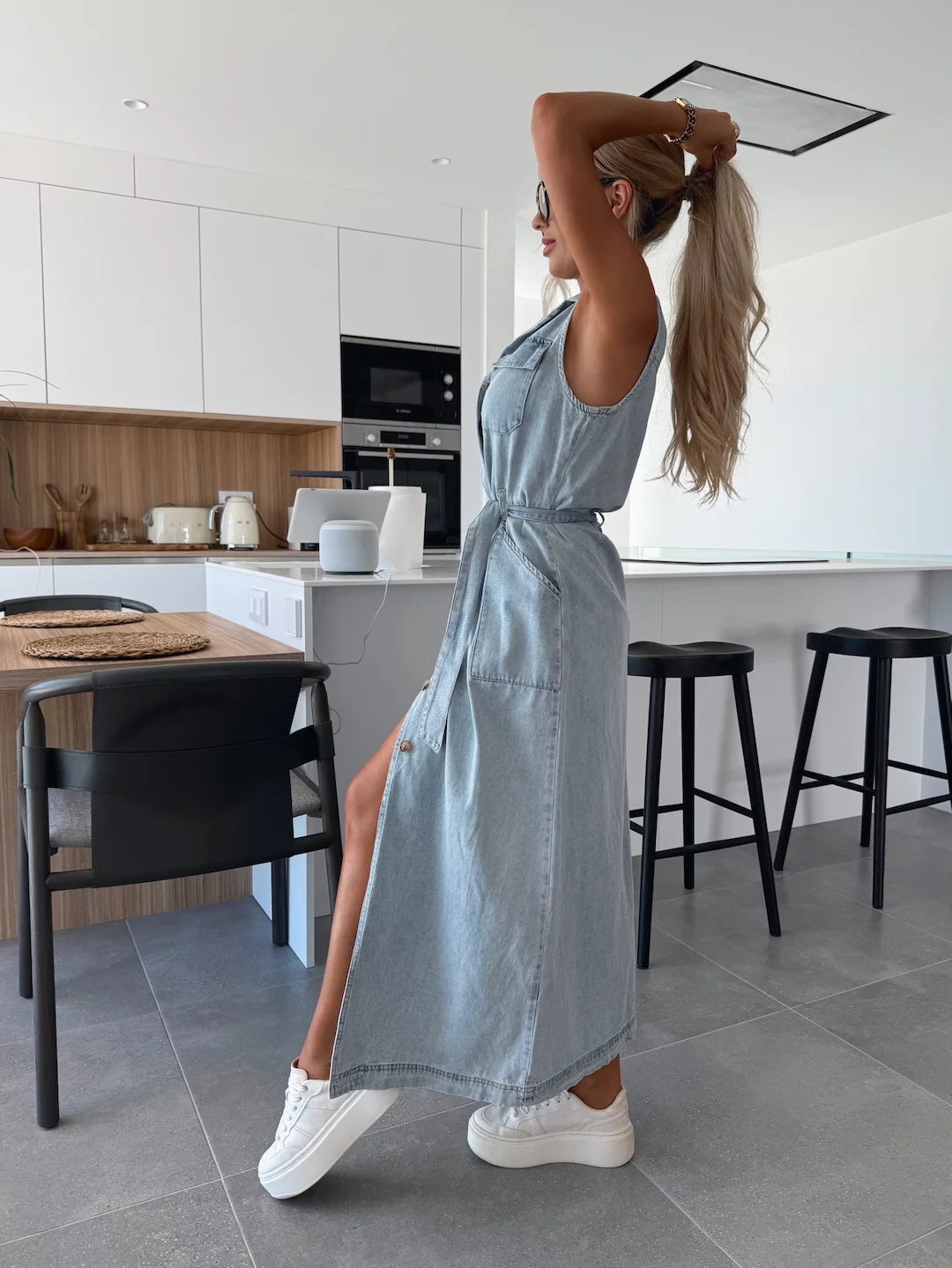 Women’s Stylish Denim Dress | Maxi