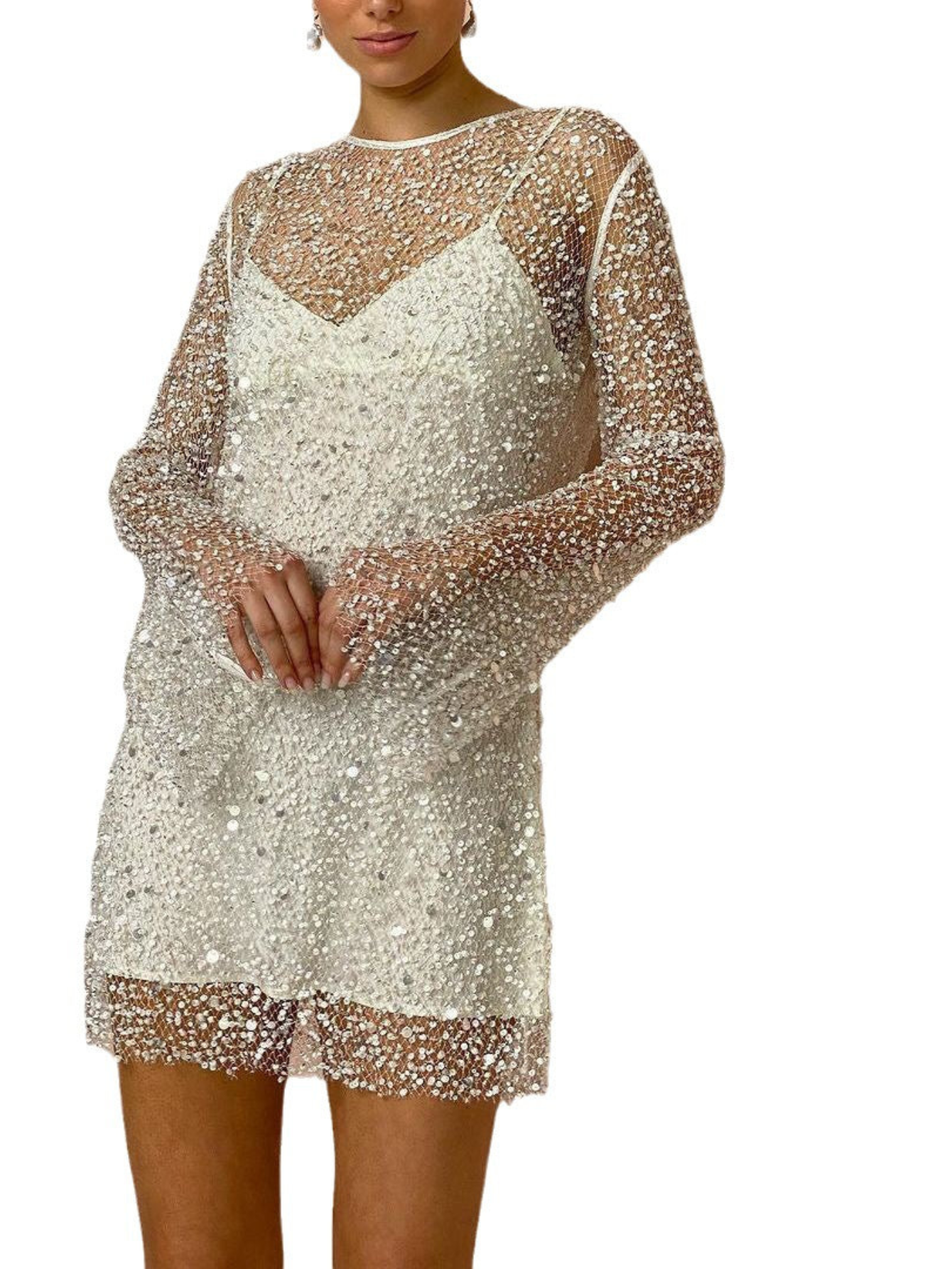 Robe Maxi Transparente Élégante pour Femmes