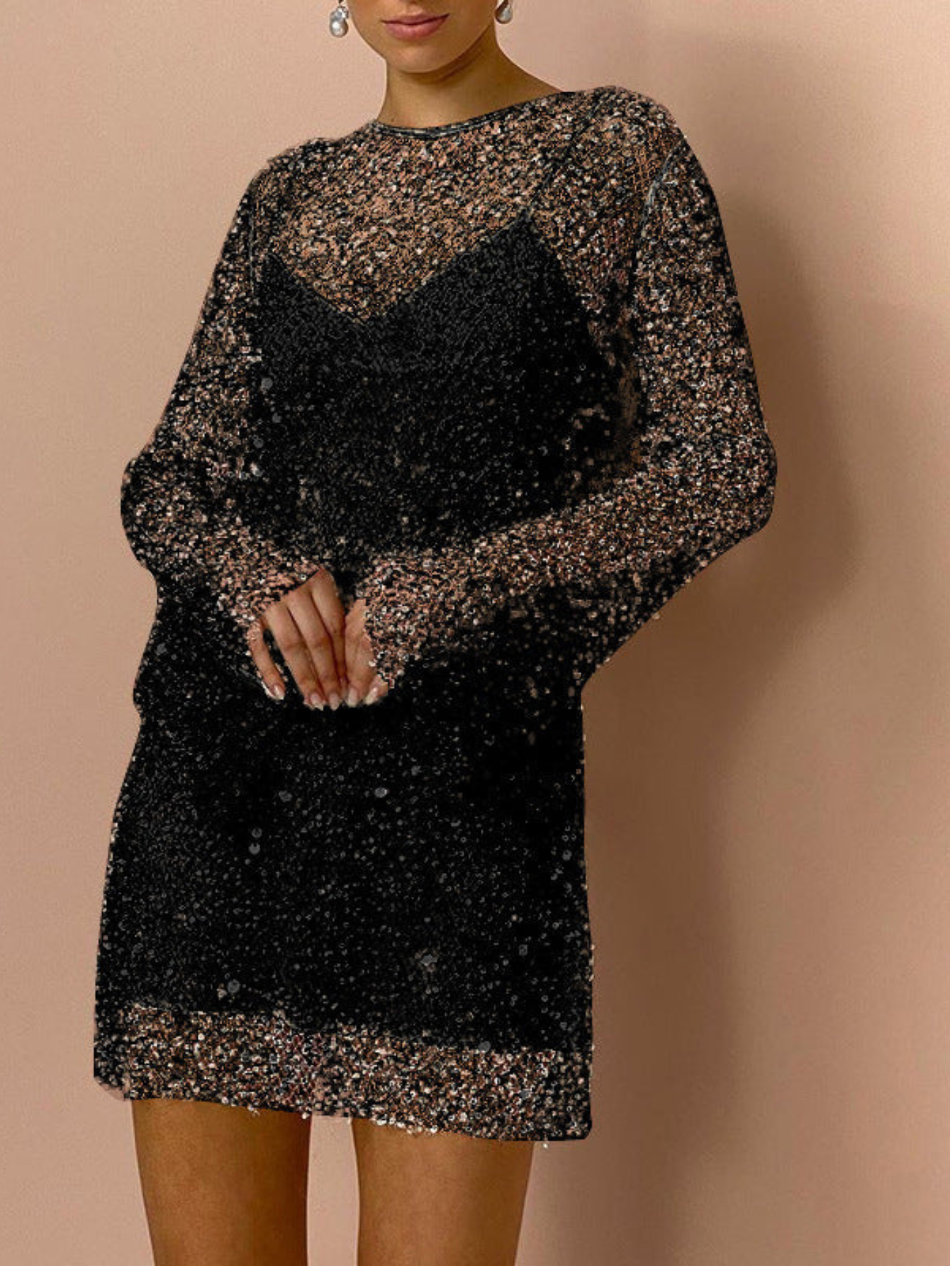 Robe Maxi Transparente Élégante pour Femmes