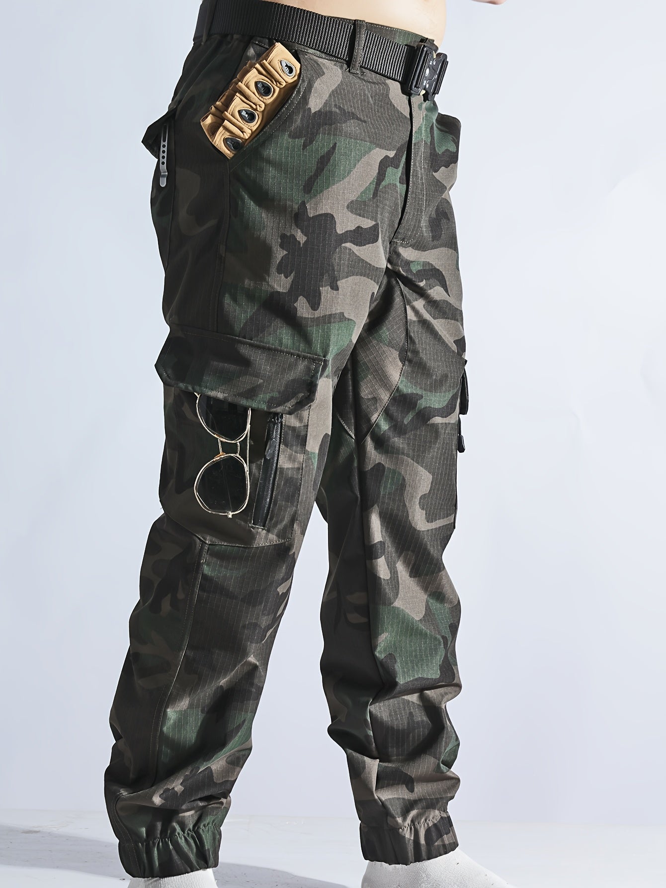 Mens Multi-Pocket Camouflage Work Trouser