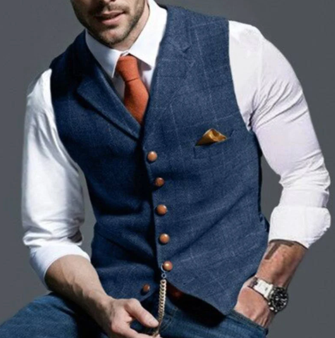 Gilet Élégant et Polyvalent Pour Hommes | Stylé et Confortable