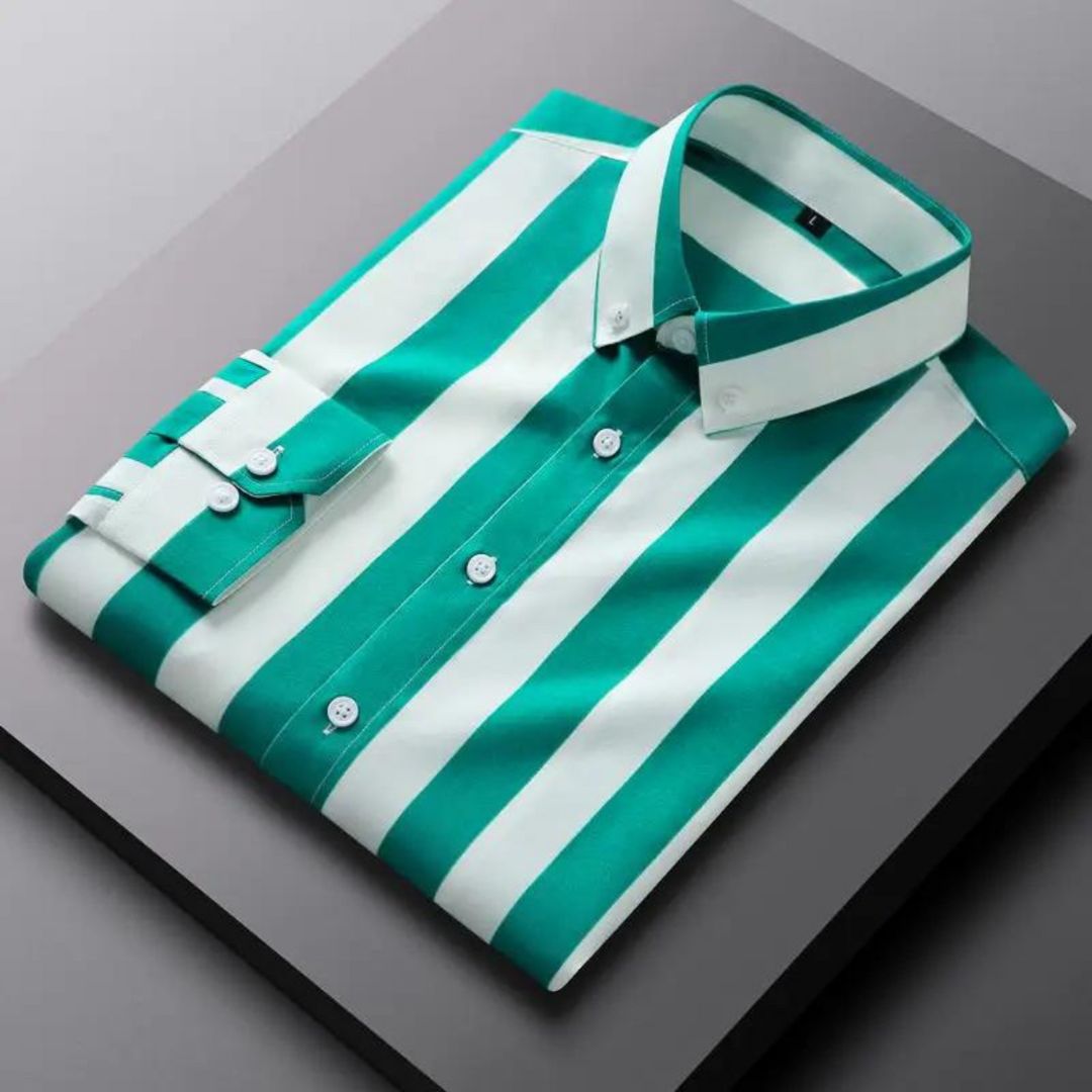 Chemise Rayée Stylée Pour Homme | Décontractée