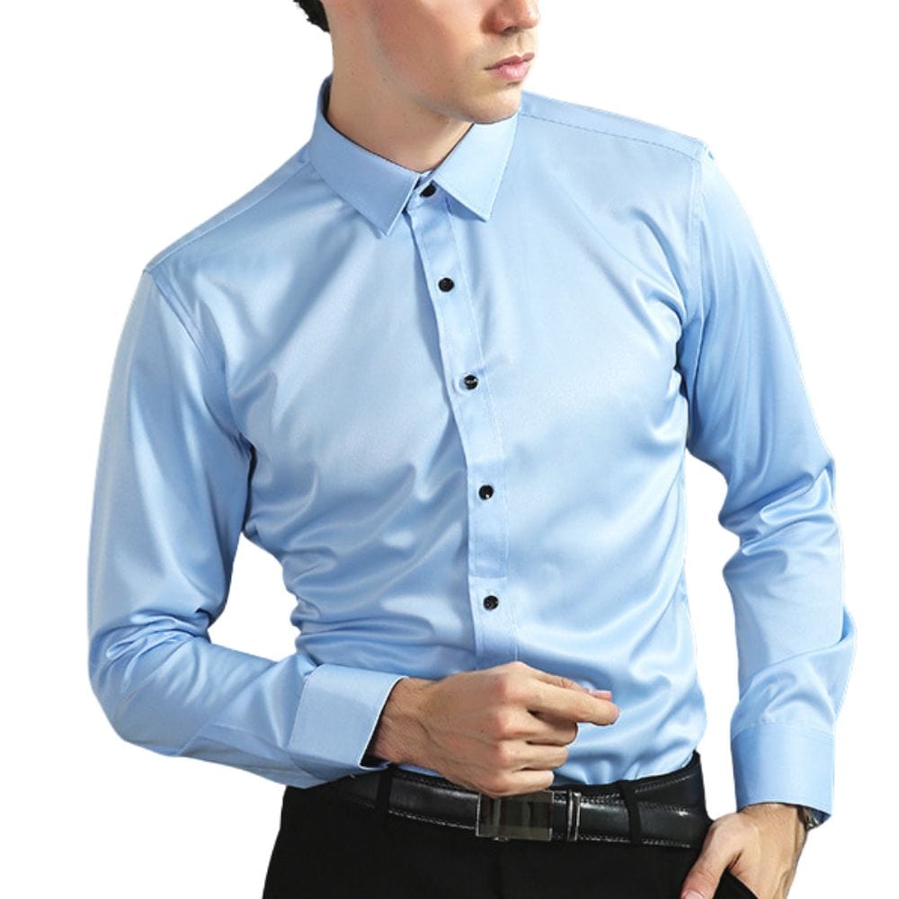 Chemise Stretch Anti-Froissement Pour Hommes | Élégante