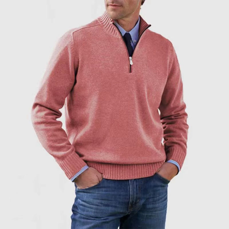 Men’s Casual Half-Zip Sweater| Stylish