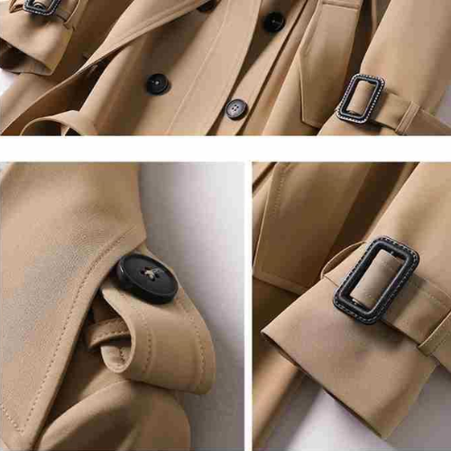 Manteau Trench Classique A Double Bouton Pour Femme | Vêtement Indémodable