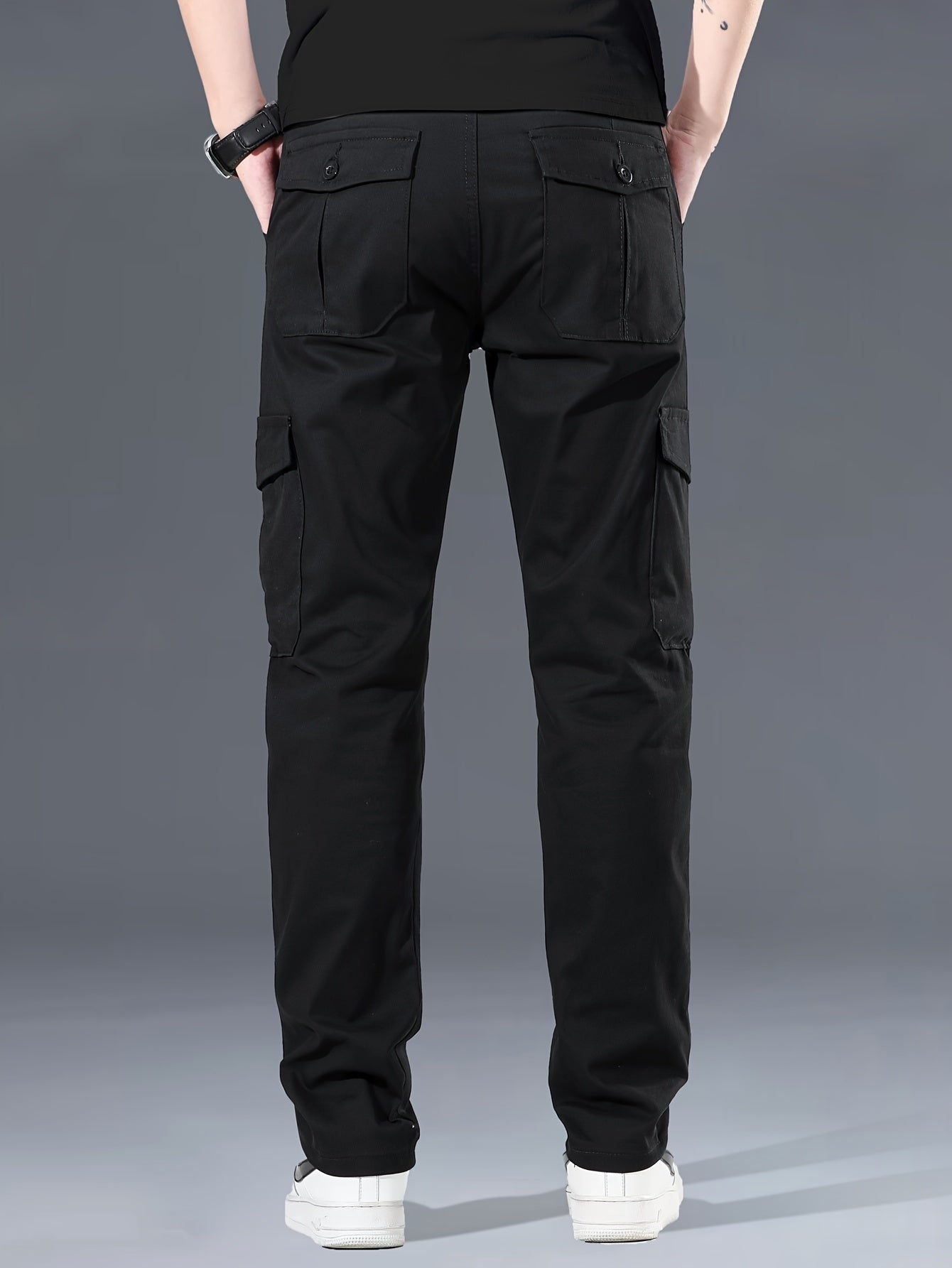 Menss Solid Color Cargo Trouser | Regular Fit