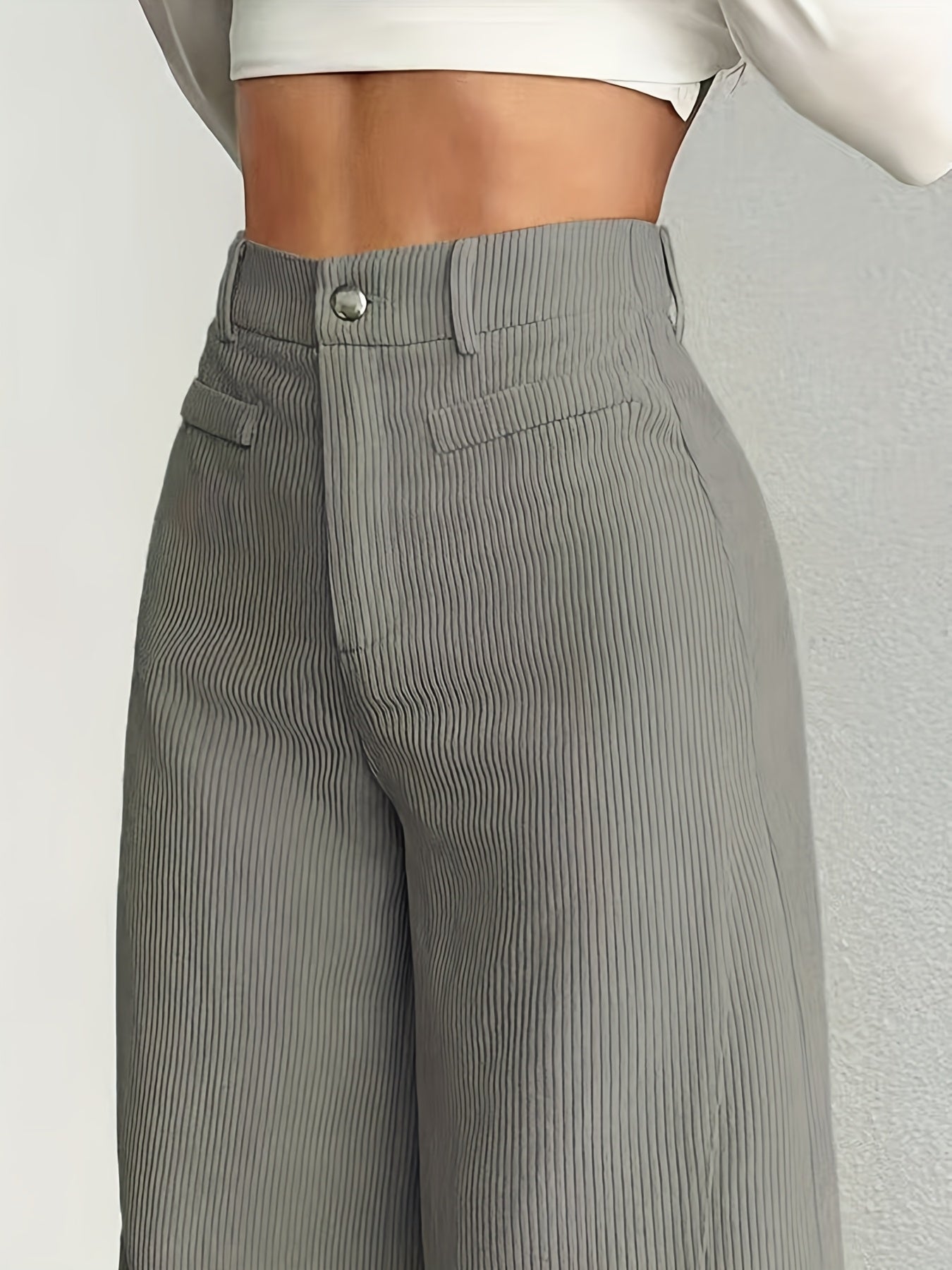 Womens Wide Leg Trousers | High-Waisted