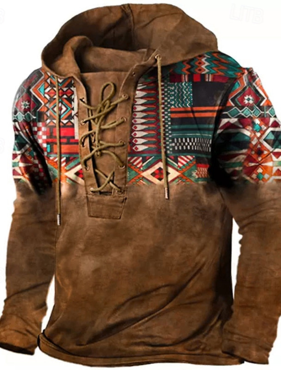 Mens Ethnic Style Hoodie | Casual