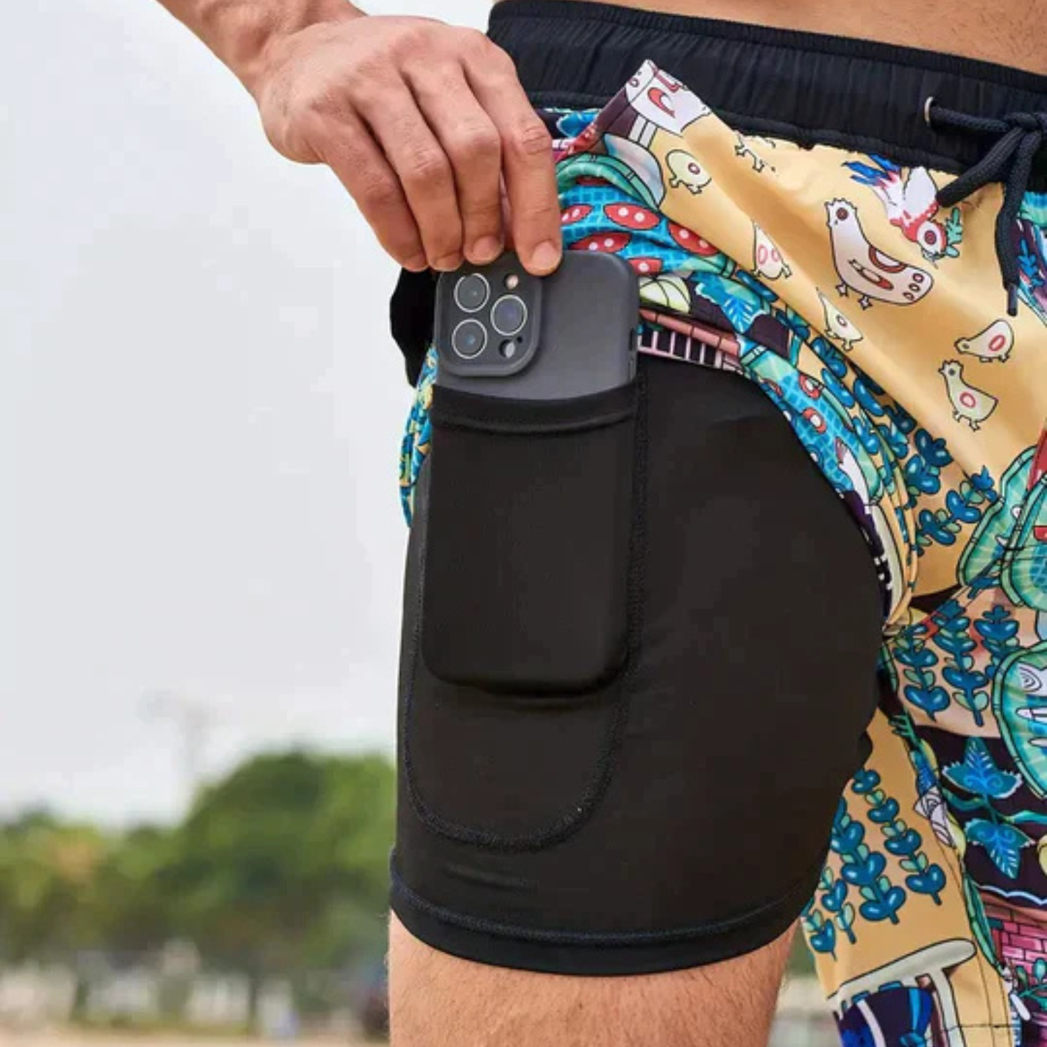 Shorts De Bain Pour Hommes A Séchage Rapide | Vêtements De Plage Légers