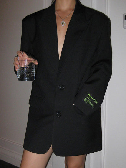 Women's Oversized Blazer | Classic Lapel Design