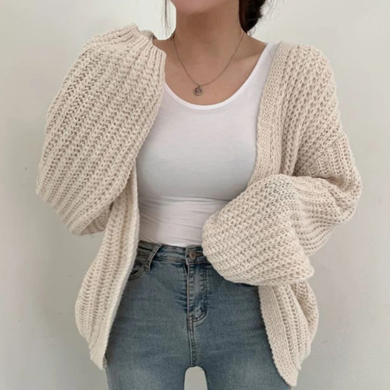 Women’s Classic Cardigan | Lantern Sleeve