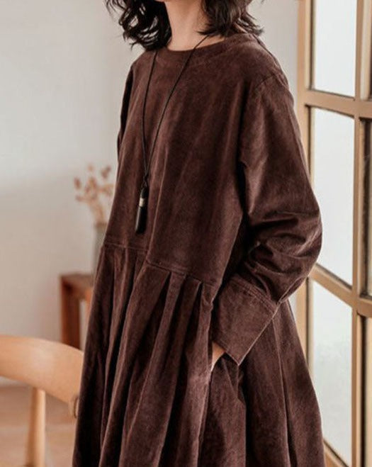 Brigitte – Robe Velours Français