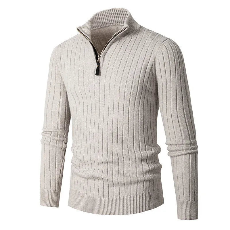 Men’s Stylish Half Zip Sweater | Winter Wardrobe