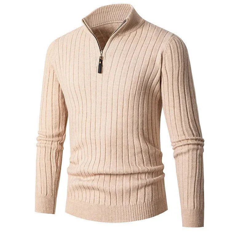 Men’s Stylish Half Zip Sweater | Winter Wardrobe