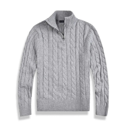 Men’s Old Money Half Zip Sweater | Winter Long Sleeve