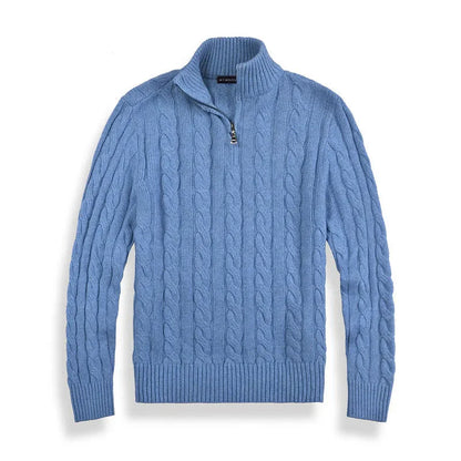 Men’s Old Money Half Zip Sweater | Winter Long Sleeve