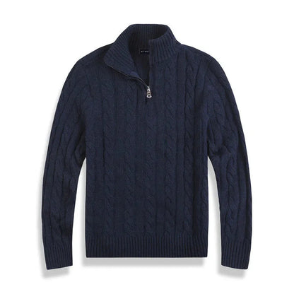 Men’s Old Money Half Zip Sweater | Winter Long Sleeve