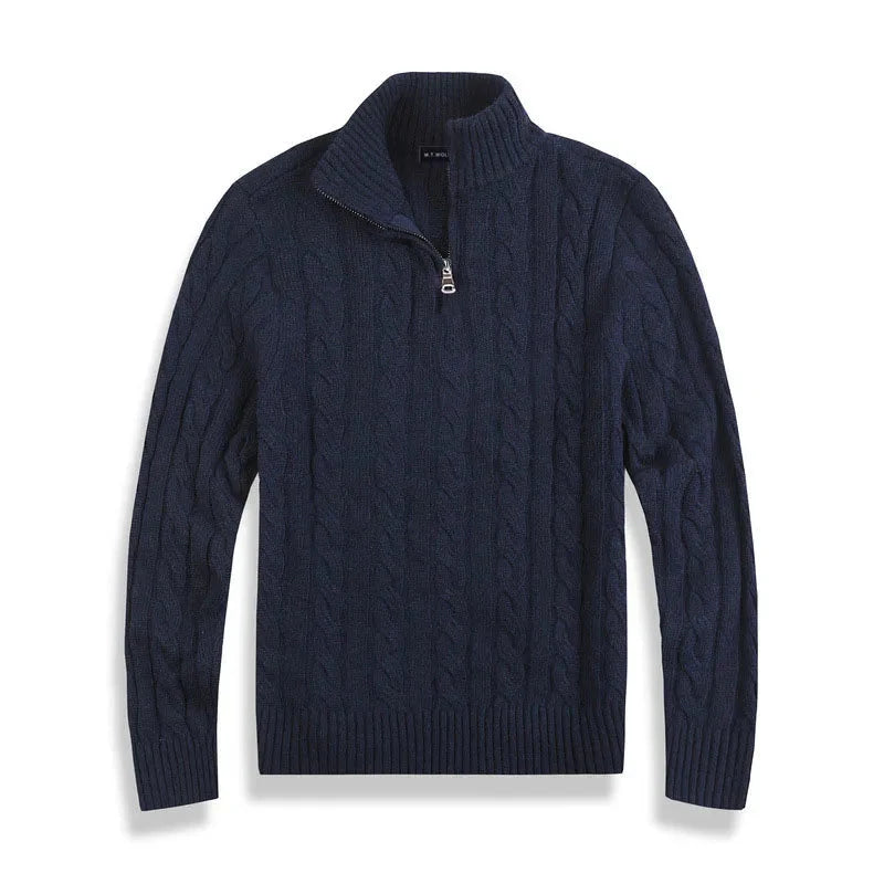 Men’s Old Money Half Zip Sweater | Winter Long Sleeve
