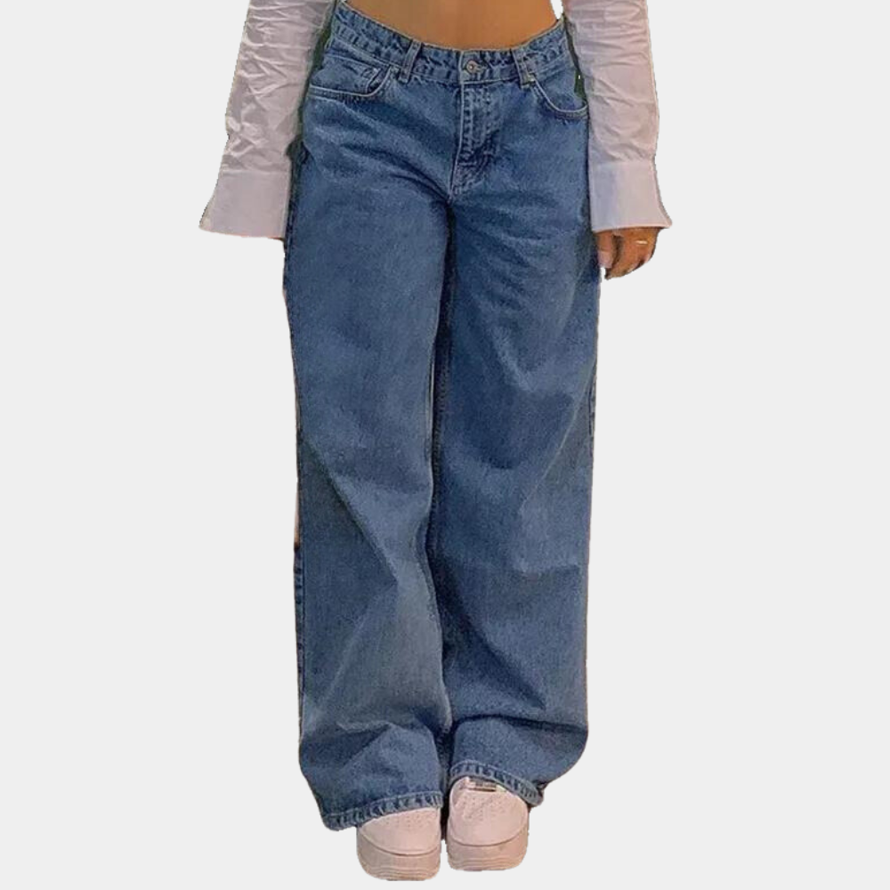 Women’s Wide-Leg Jeans | Low-Waisted