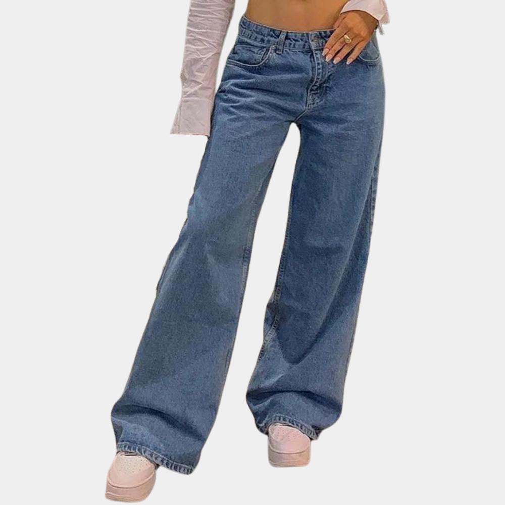 Women’s Wide-Leg Jeans | Low-Waisted