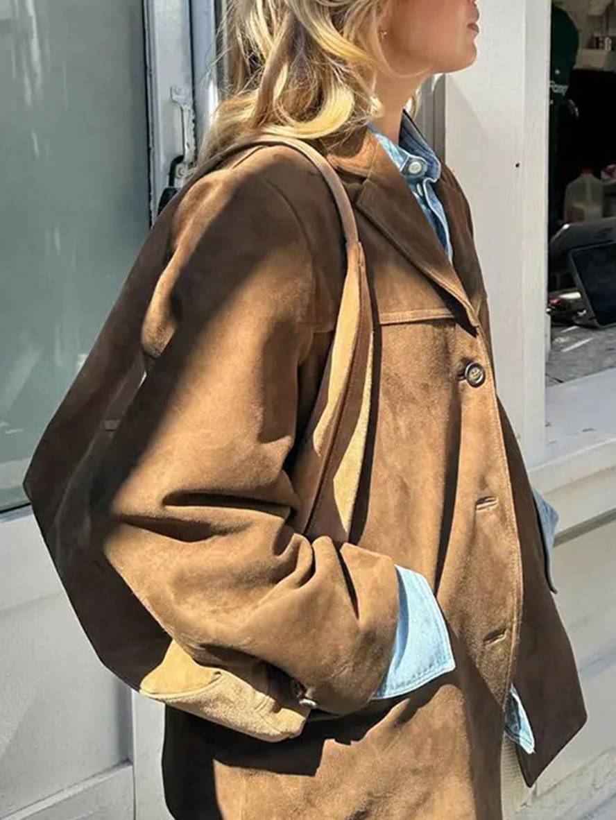 Women’s Stylish Blazer with Buttons and Pockets | Vintage Look