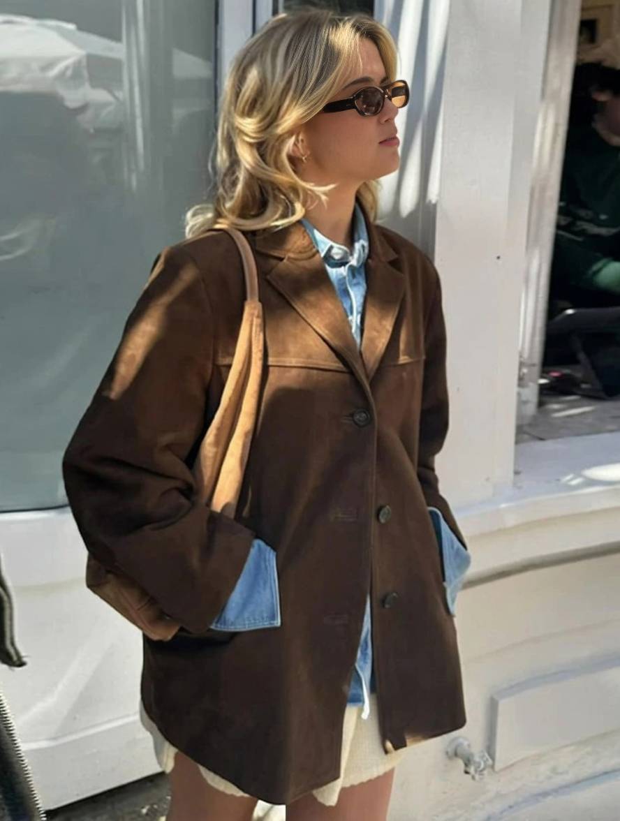 Women’s Stylish Blazer with Buttons and Pockets | Vintage Look