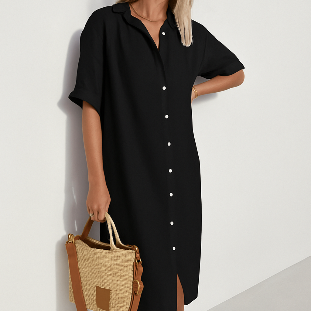 Women’s Casual Shirt Dress | Midi