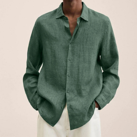 Chemise Slim Décontractée Homme | Respirante & Polyvalente