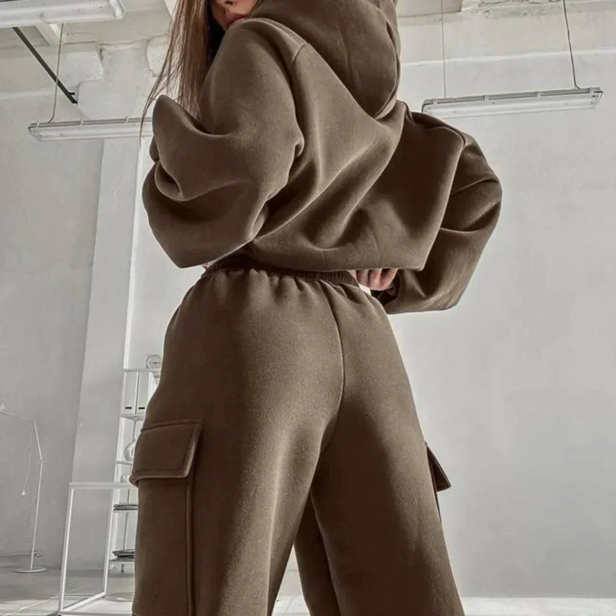 Women’s Casual Hooded Tracksuit | Stylish Two-Piece Jogger