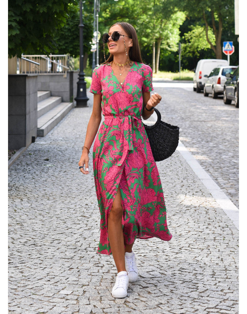 Denise – Robe Longue Fleurie