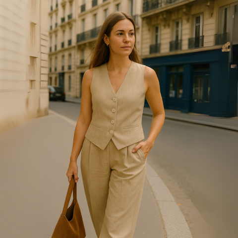 Ensemble Deux Pièces Décontracté Femme | Léger & Élégant