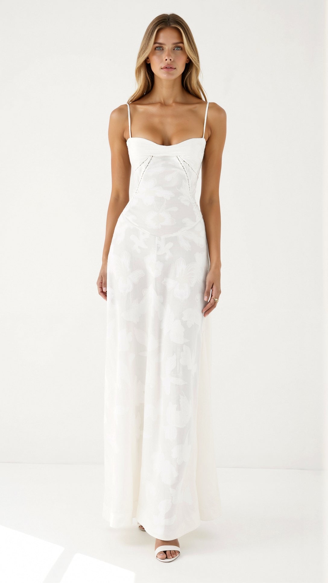 Women’s Winter Wedding Guest Dress | Maxi with Lace-Up Back